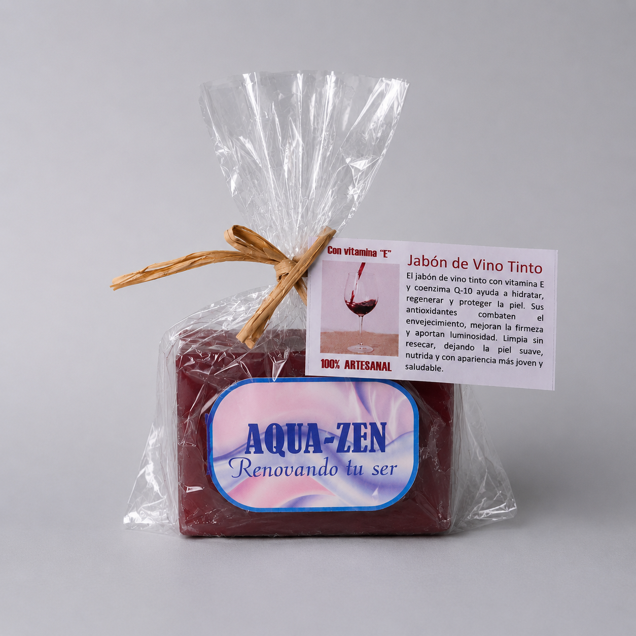 Jabón Artesanal de Vino Tinto Aqua-Zen